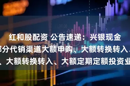 红和股配资 公告速递：兴银现金添利基金调整部分代销渠道大额申购、大额转换转入、大额定期定额投资业务